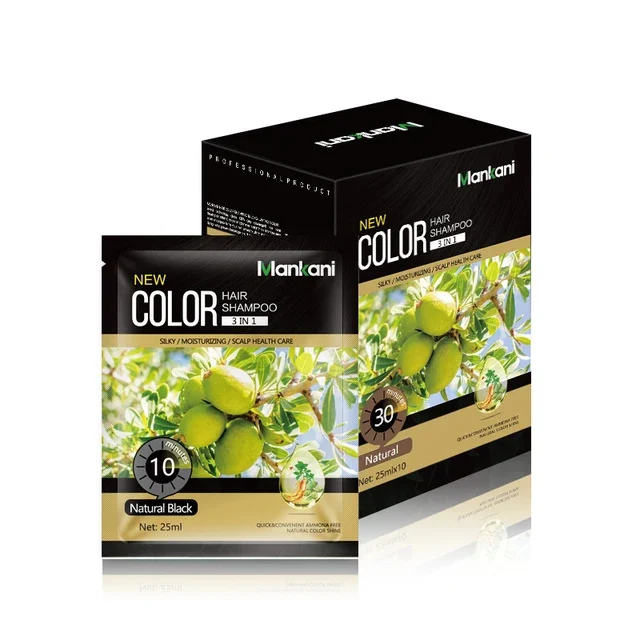 Black Hair Dye Shampoo Bubble Treatment Cream — image 7
