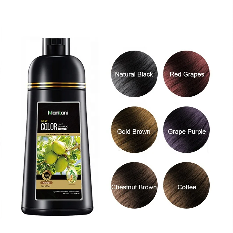 Black Hair Dye Shampoo Plant-based Bubble Color Cream — image 2