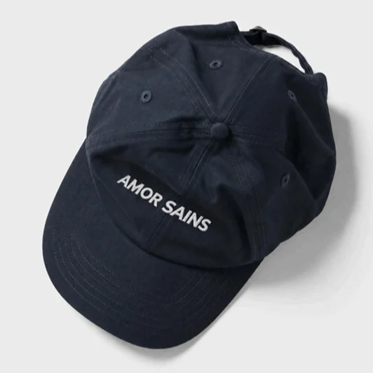 Blue Baseball Cap With Embroidered Pure Cotton Fabric — image 1