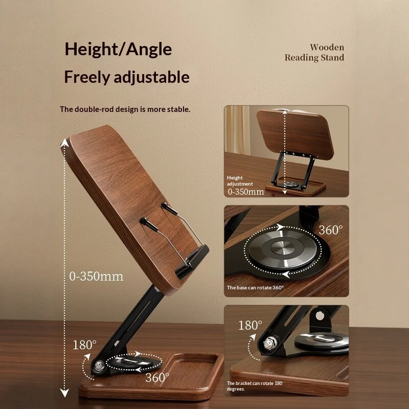 Book Clip And Bookend Reading Stand, Height-adjustable Extendable Model — image 2
