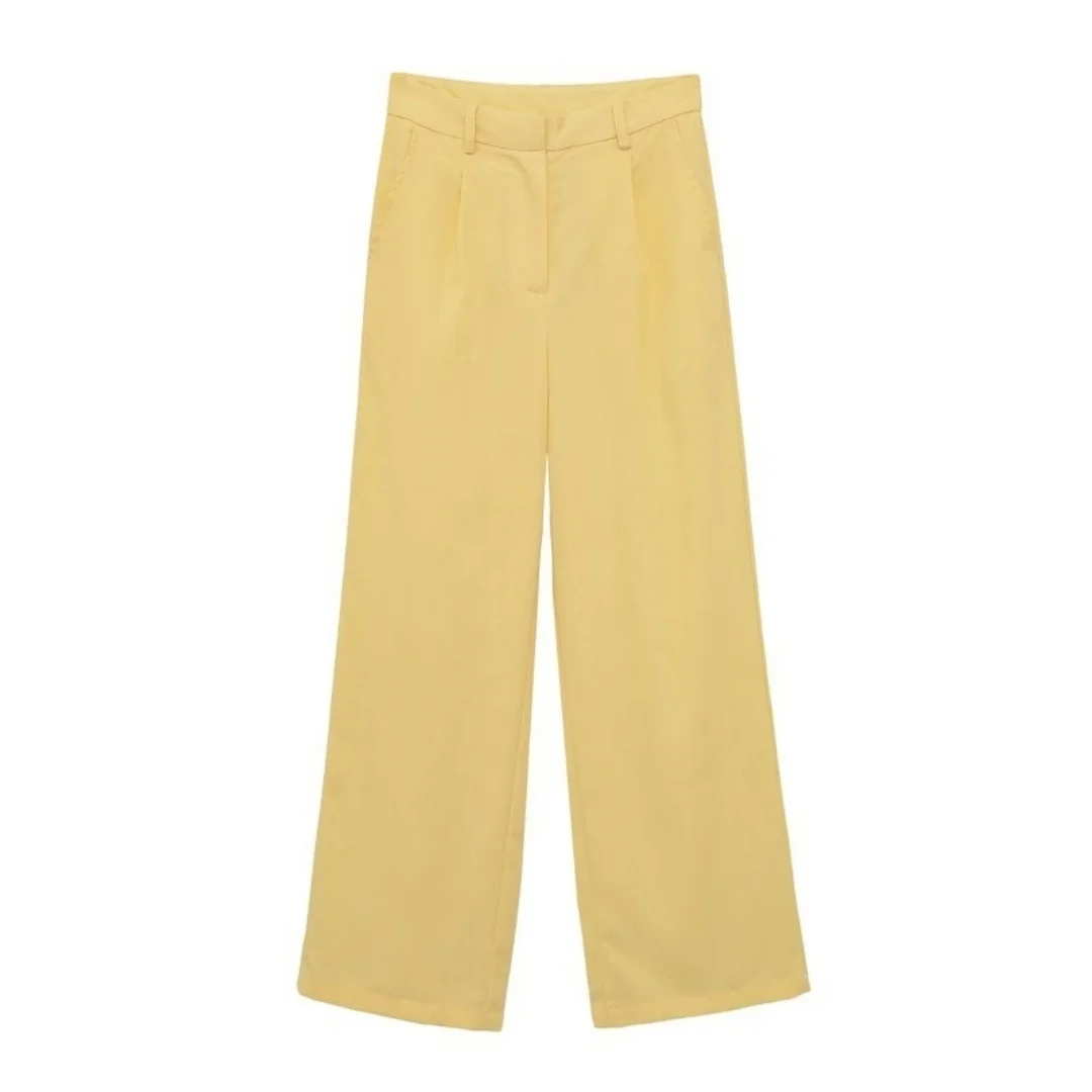 Bow-tie Lace-up Vest Top High-waisted Wide-leg Trousers — image 4