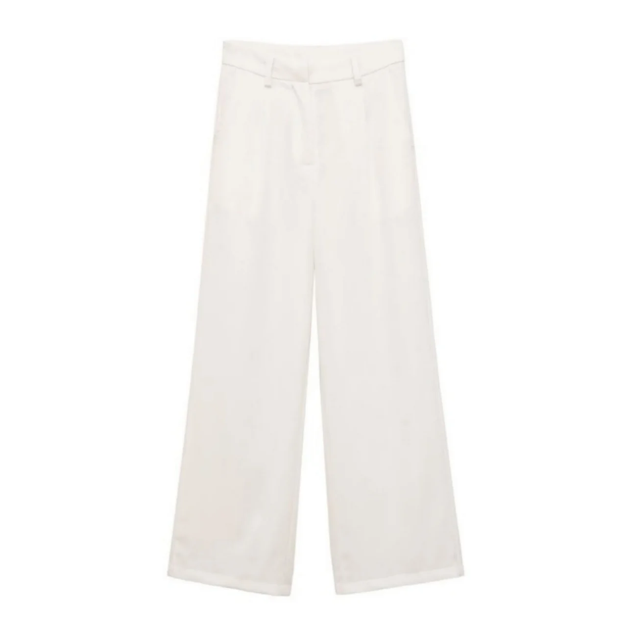 Bow-tie Lace-up Vest Top High-waisted Wide-leg Trousers — image 5