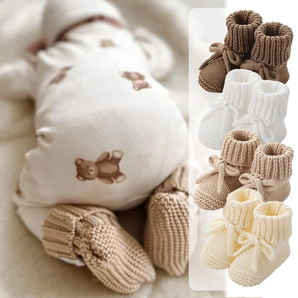 Bow-tie Strap Knitted Toddler Shoes — image 2