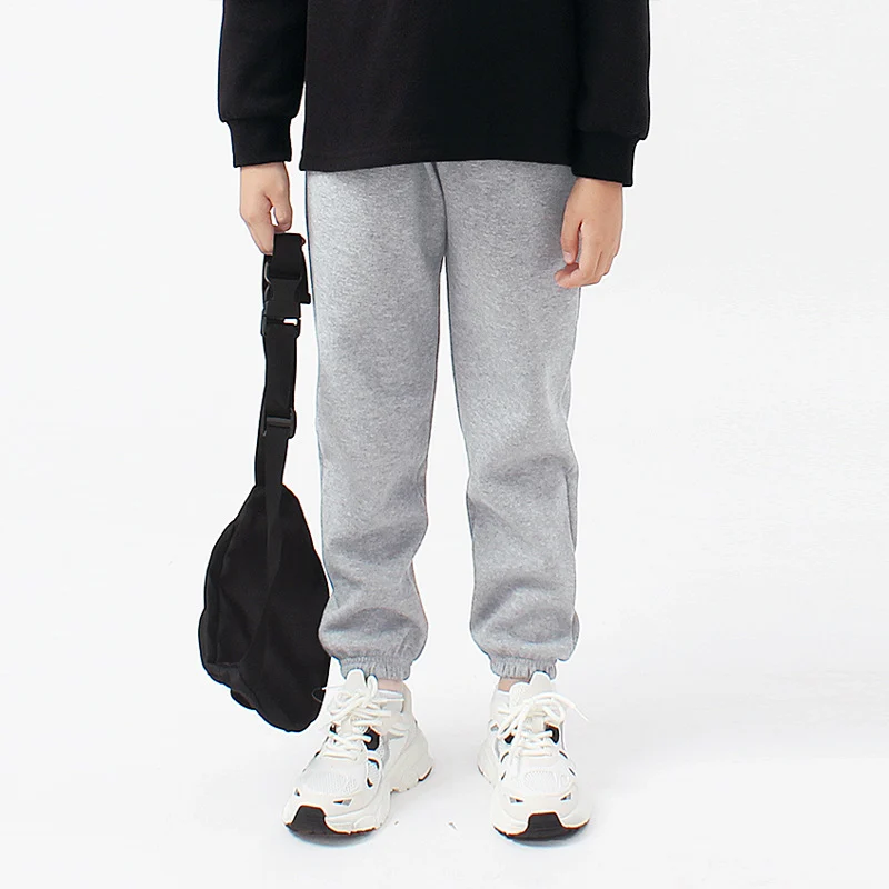 Boys Sports Trousers Solid Color For Older Children — image 15