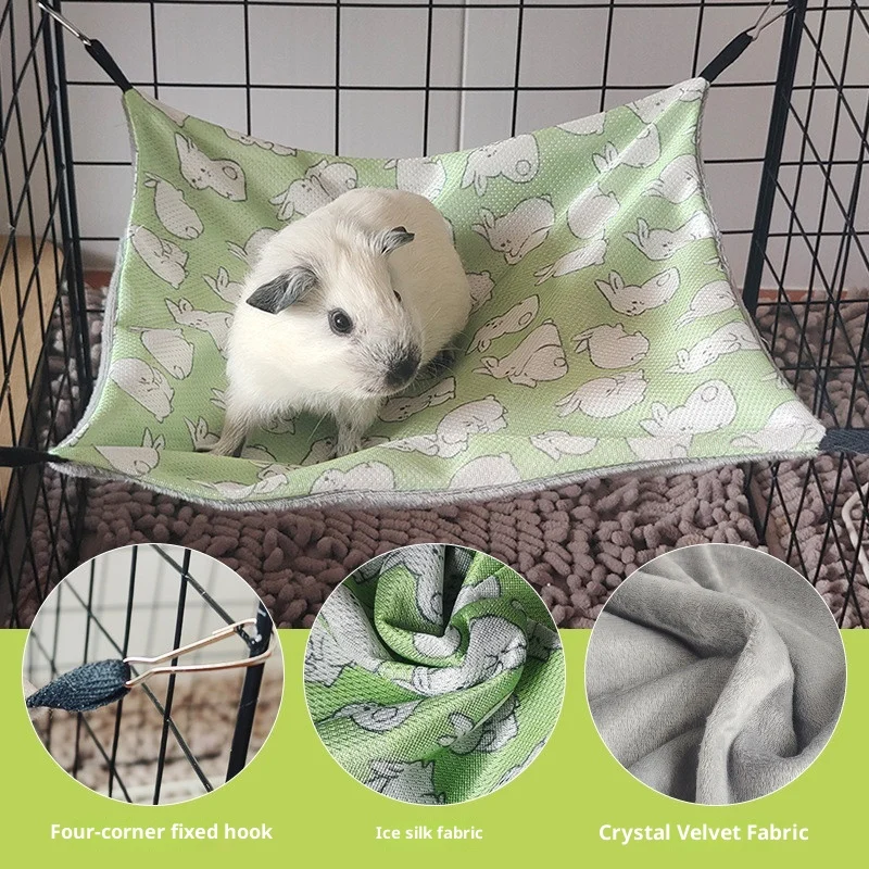 Breathable Ice-silk Single-layer Hammock For Small Pets — image 4