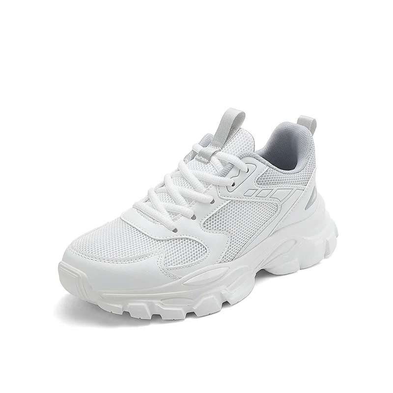 Breathable Soft-soled Casual White Sneakers For Women — image 1
