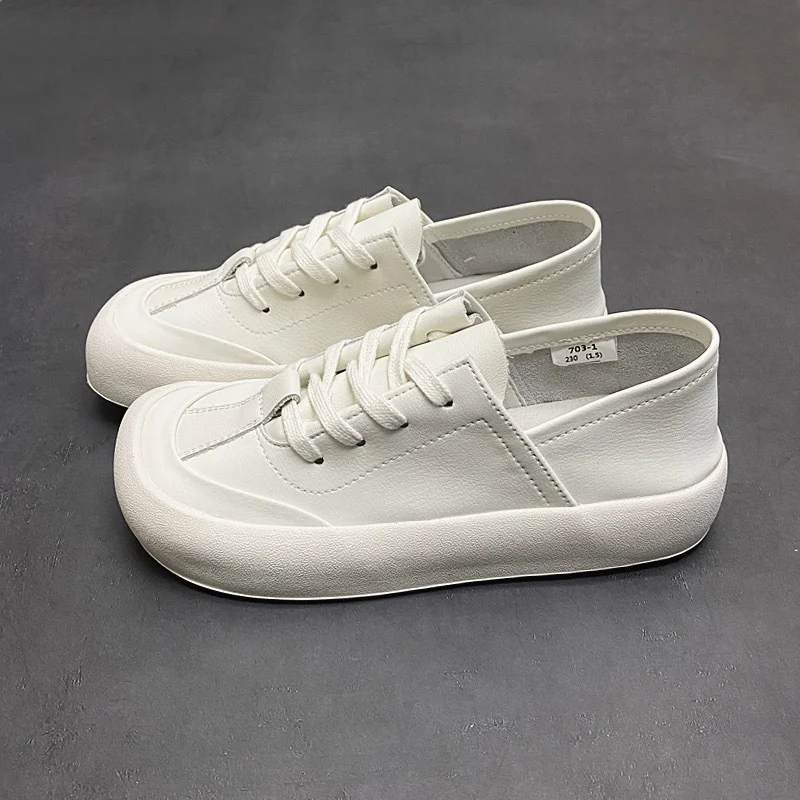 Breathable Square-toe Soft-surface Sneakers — image 2