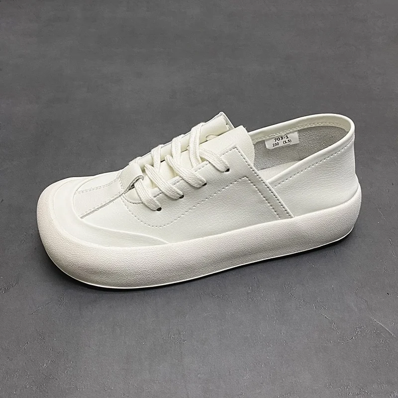 Breathable Square-toe Soft-surface Sneakers — image 4