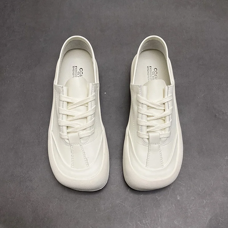 Breathable Square-toe Soft-surface Sneakers — image 5