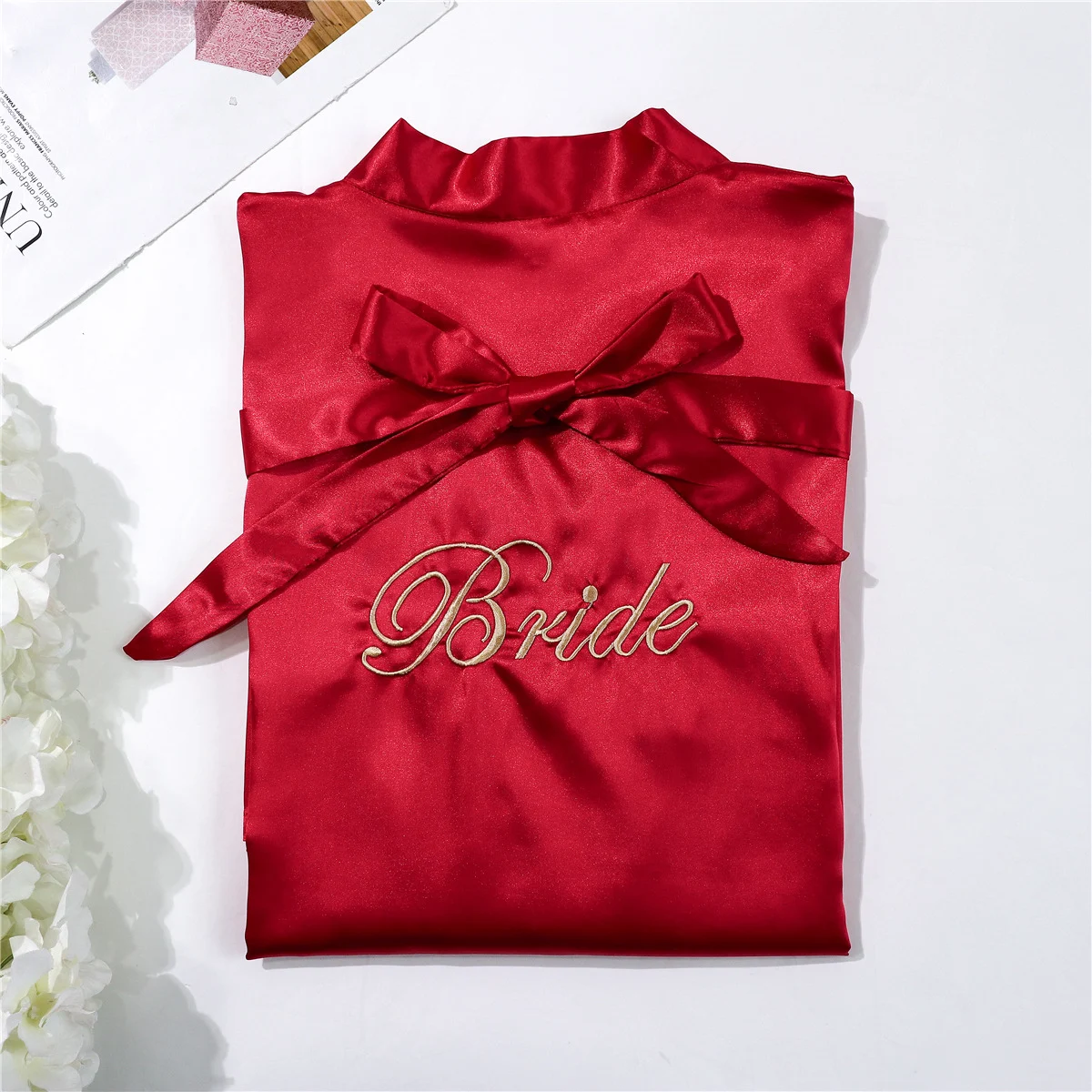 Bridal Pajamas Simulation Silk Nightgown — image 10