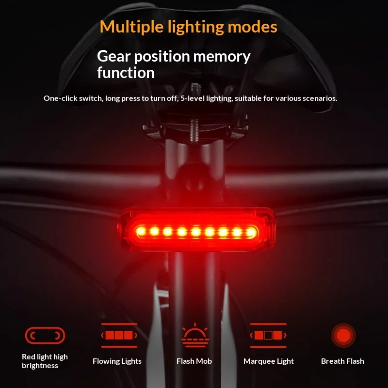 Bright Bicycle Rear Light With USB Charging — image 2