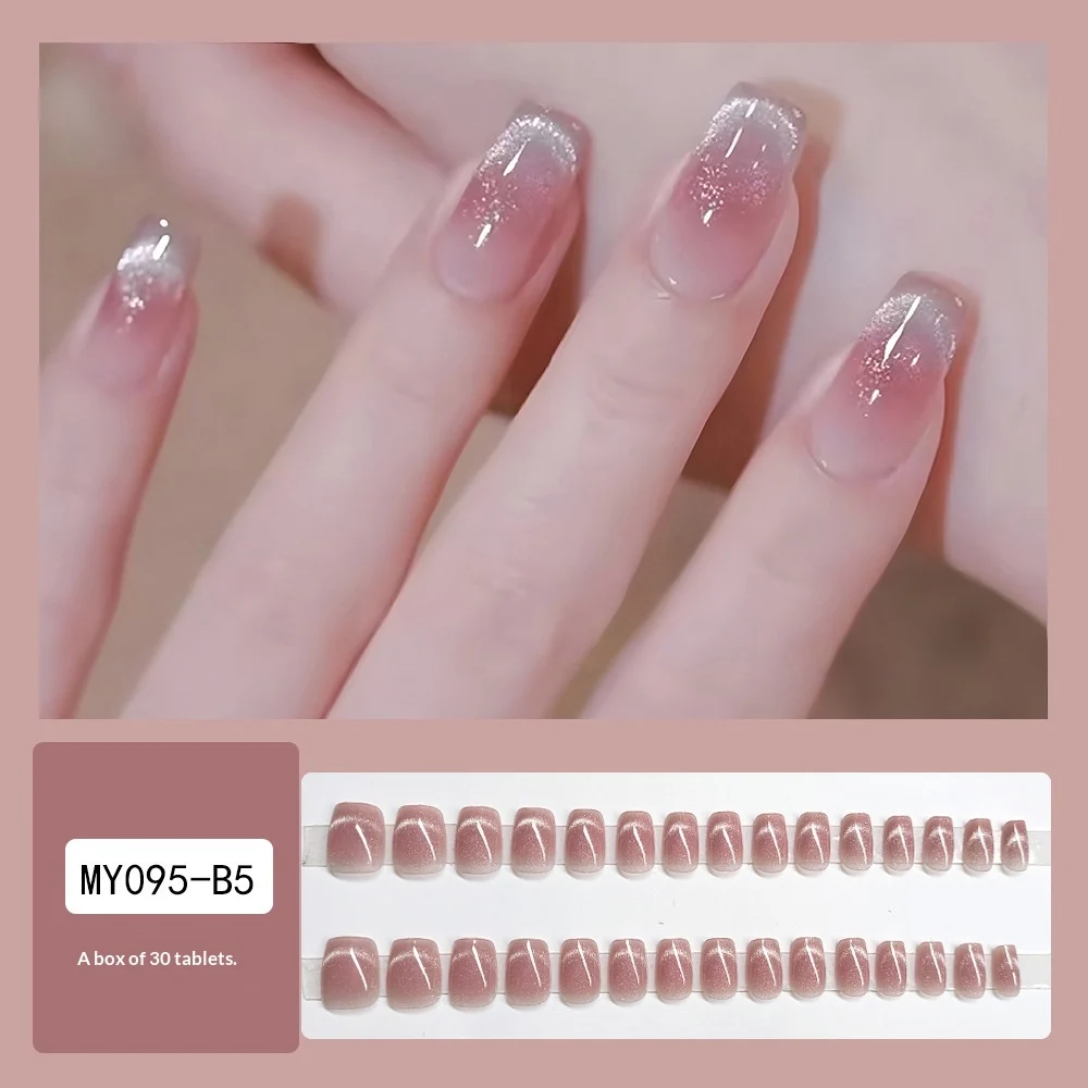 Bright White Crystal Cat-eye Wearable Nails — image 5