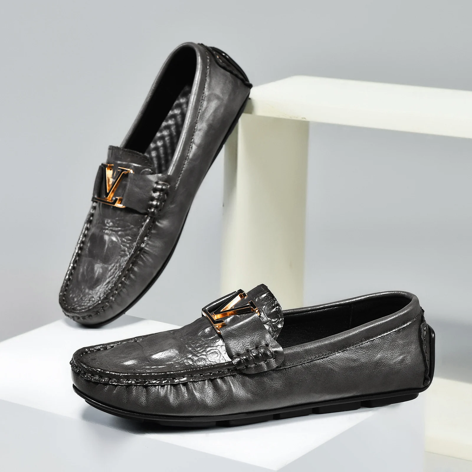 British-style Casual Mens Genuine Leather Shoes — image 5