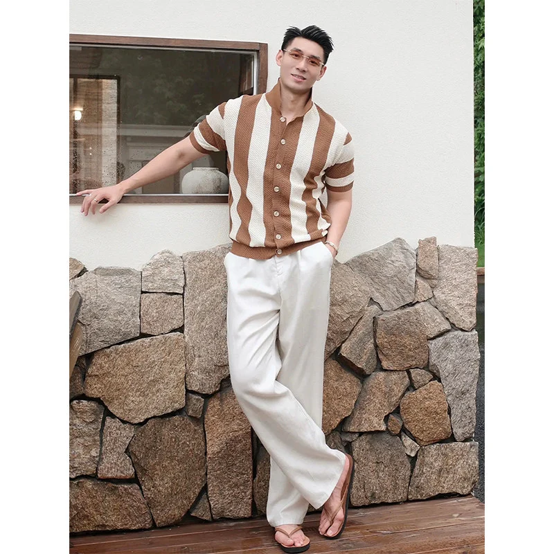 British-style Dashing And Sophisticated Knitted Short-sleeved Top — image 5