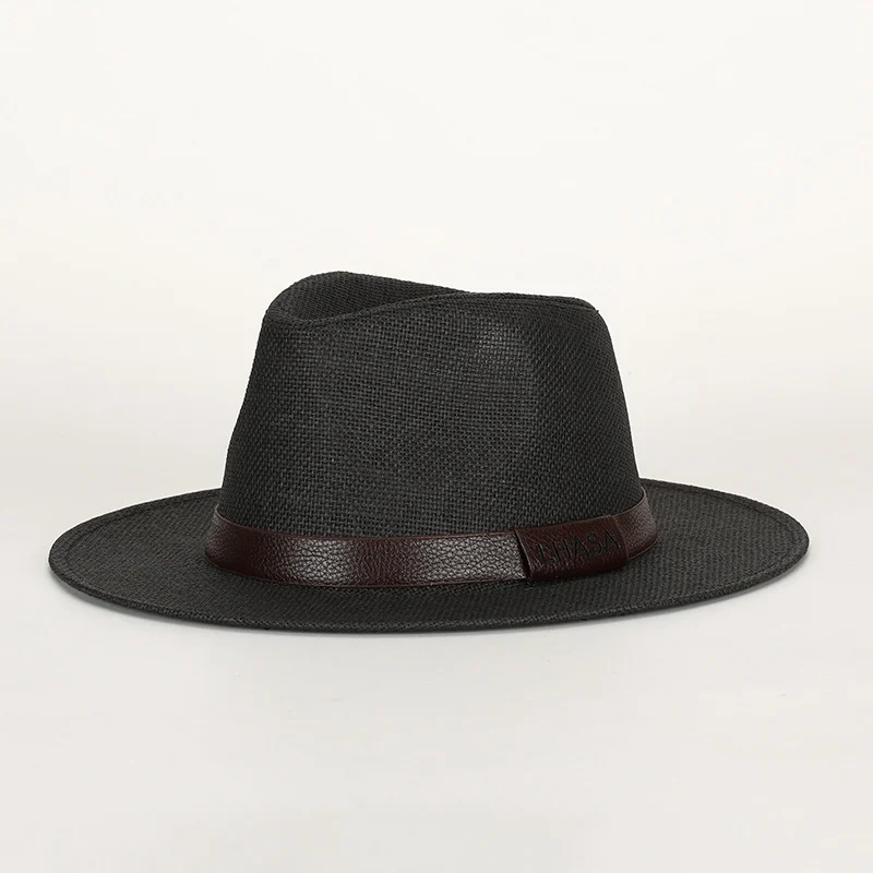 British-style Straw Sun Hat For Men Perfect The Beach — variant image
