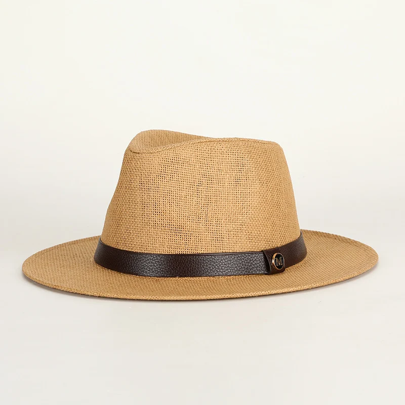 British-style Straw Sun Hat For Men Perfect The Beach — variant image