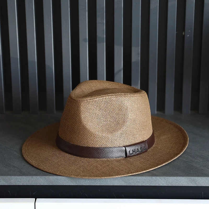 British-style Straw Sun Hat For Men Perfect The Beach — image 2