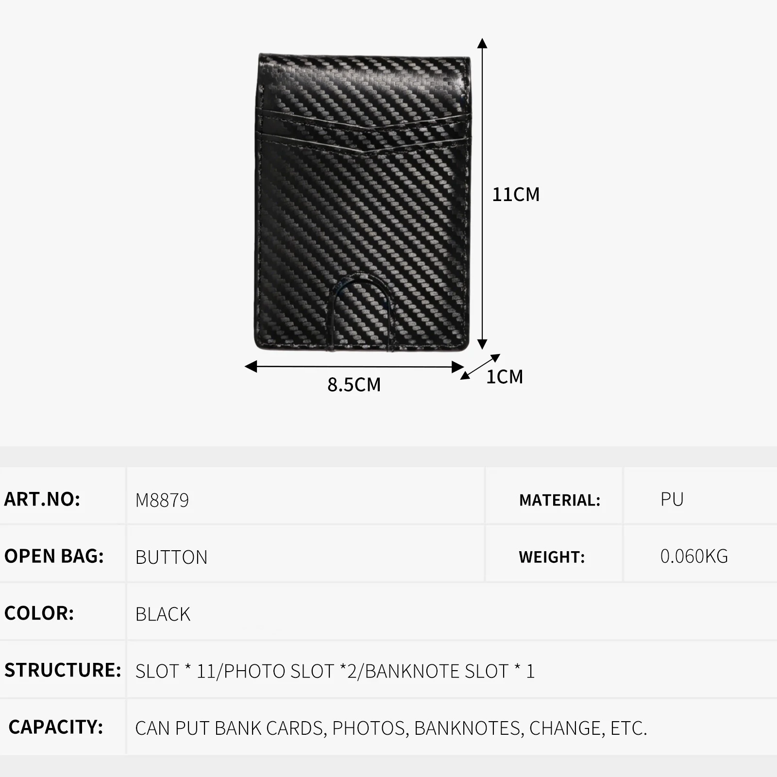 Business-casual Carbon-fiber Mens Wallet — image 5