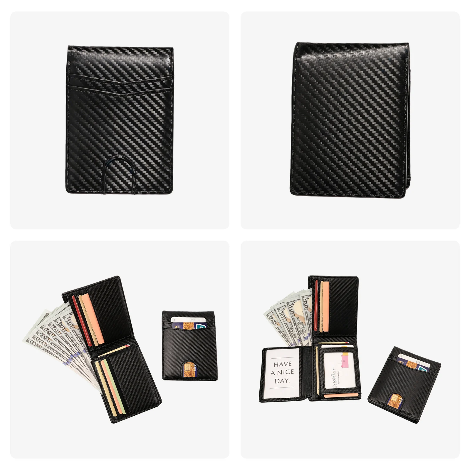 Business-casual Carbon-fiber Mens Wallet — image 3