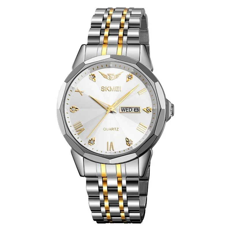 Business Solid Steel Band Calendar Casual Waterproof Watch — image 2