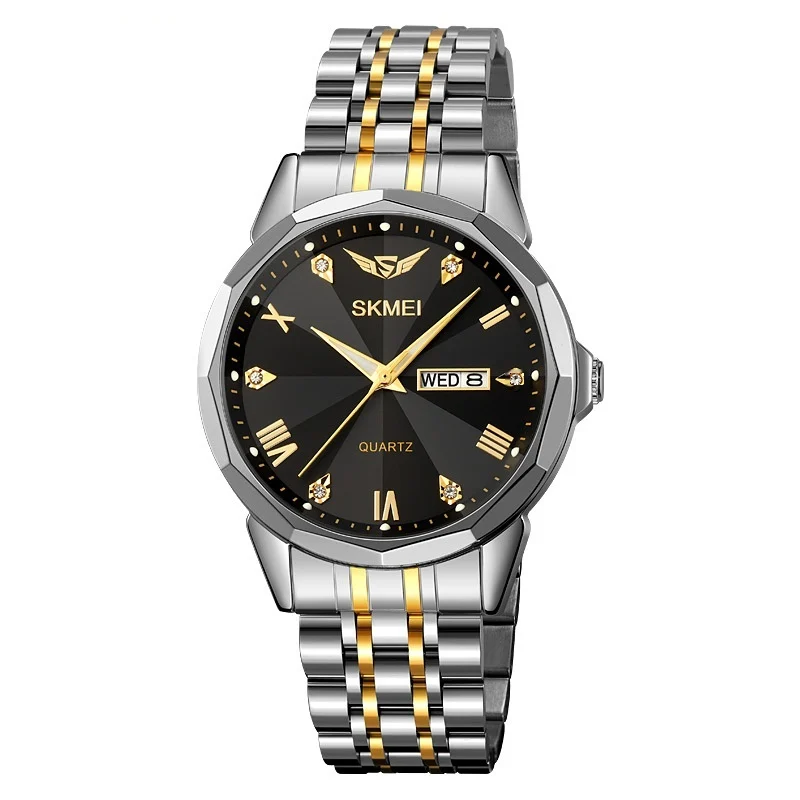 Business Solid Steel Band Calendar Casual Waterproof Watch — image 8