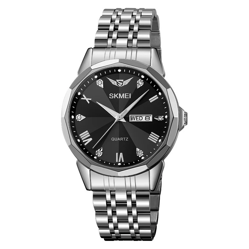 Business Solid Steel Band Calendar Casual Waterproof Watch — image 4