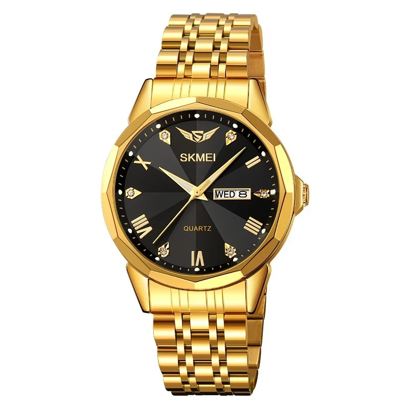 Business Solid Steel Band Calendar Casual Waterproof Watch — image 5