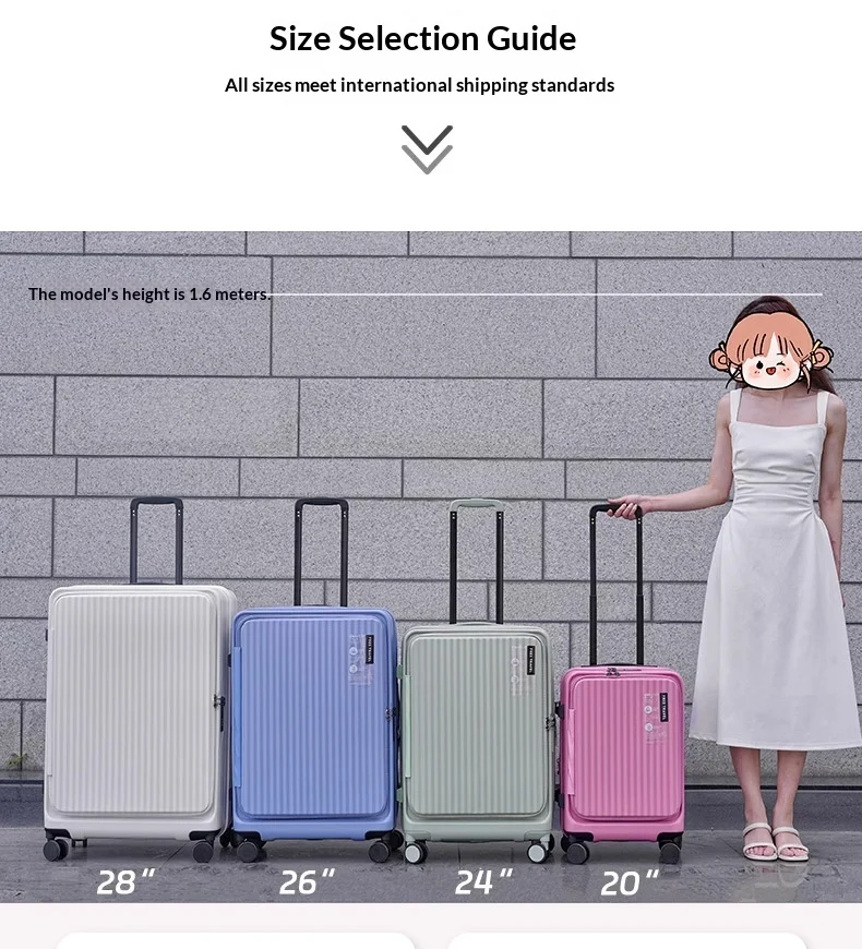 Butter Yellow-new Side-opening Expandable 20-inch Carry-on Rolling Suitcase 26-lock… — image 2