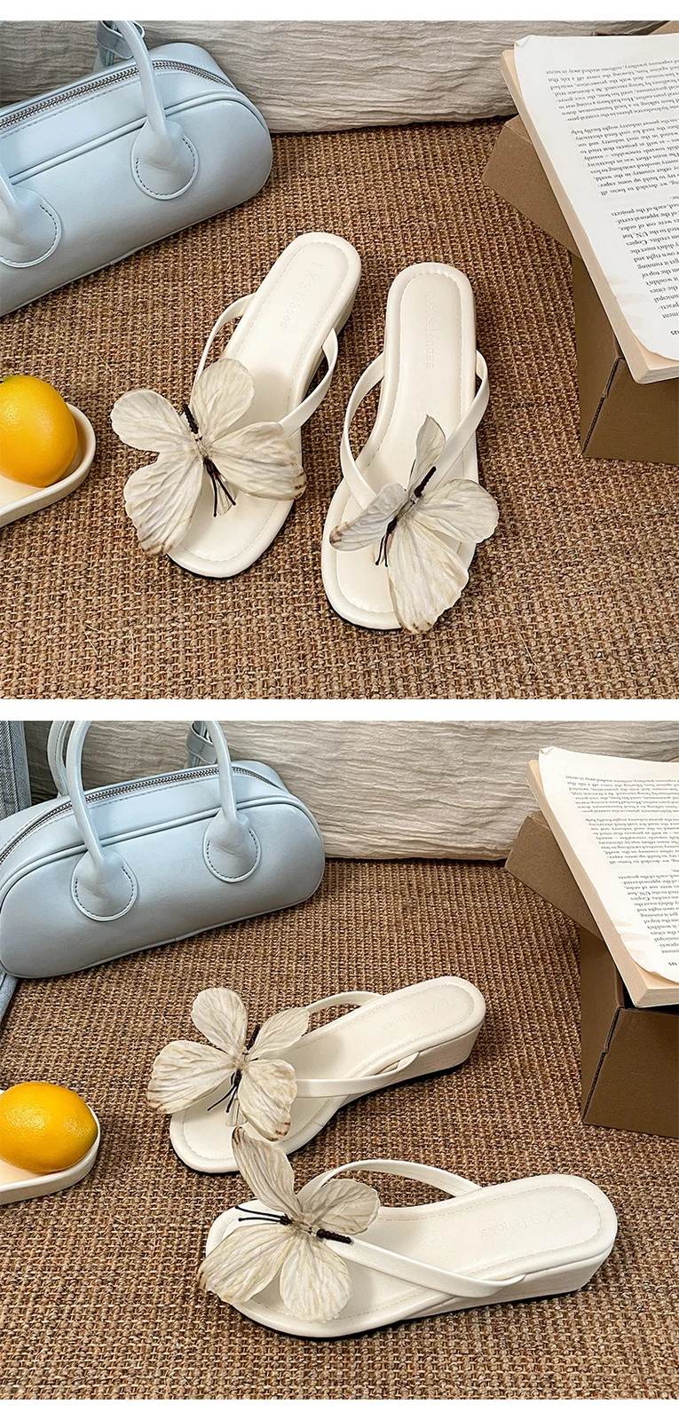 Butterfly-style Wedge Flip Flops For Women — image 5