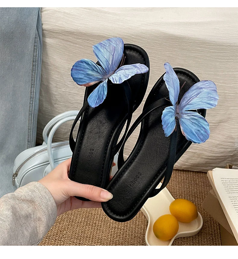 Butterfly-style Wedge Flip Flops For Women — image 2