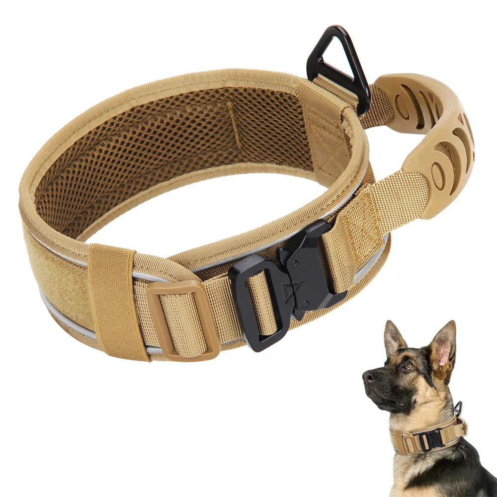 C4 Reflective Dog Collar Tactical Metal Buckle — image 2