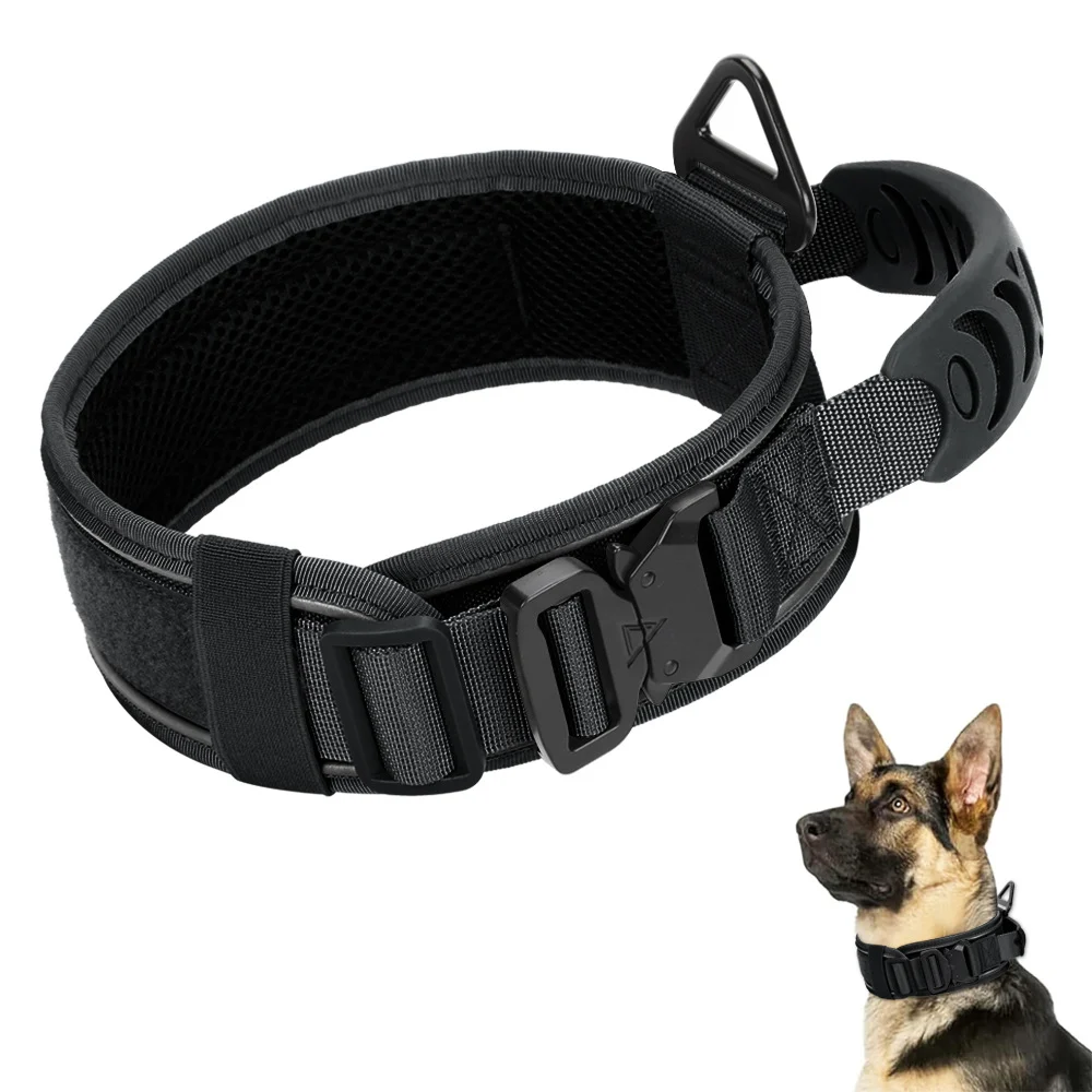 C4 Reflective Dog Collar Tactical Metal Buckle — image 4