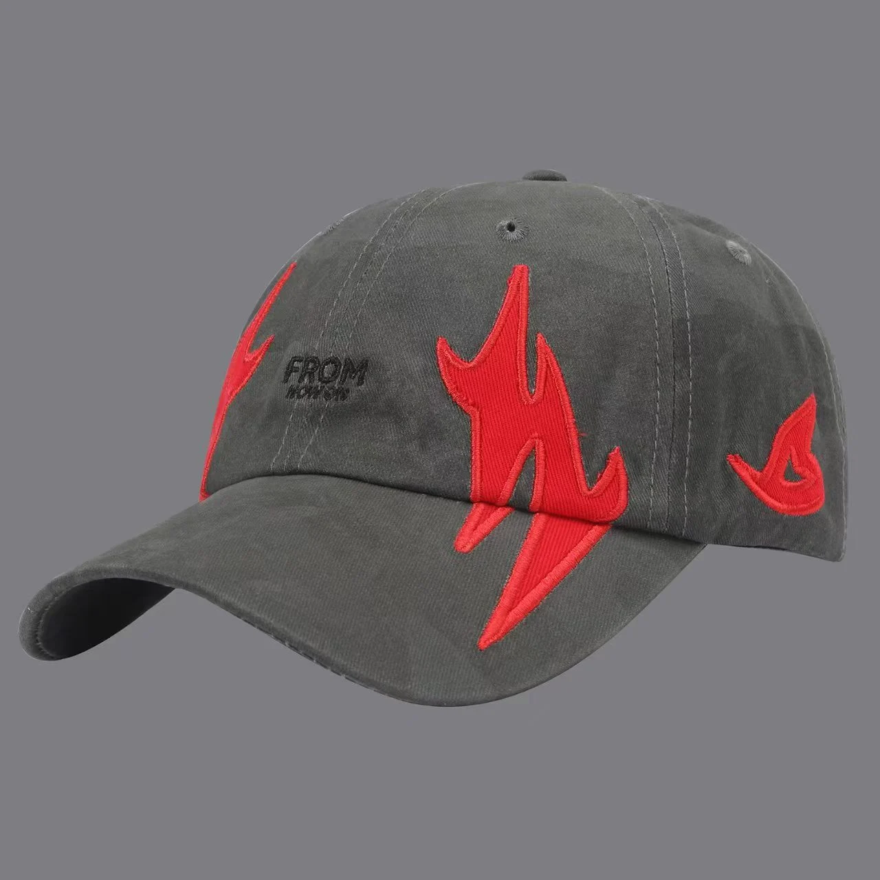 Camouflage Distressed Flame Letter Embroidery Beanie Cap For Street Cool Style,… — image 3