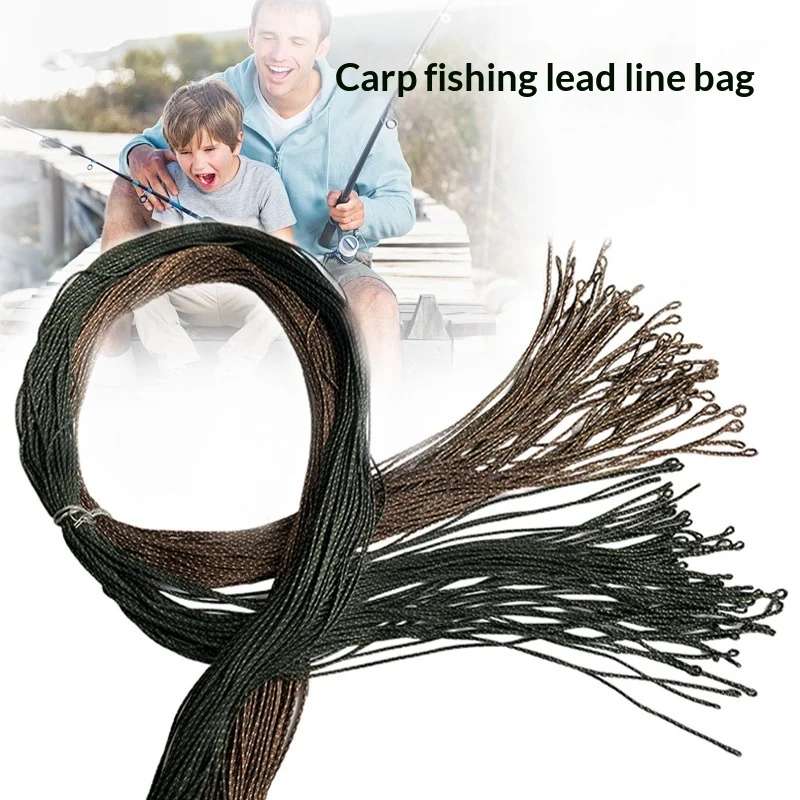 Camouflage Multi-strand Braided Lead-coated Bottom-running Leader Line With A Lead Core — image 2
