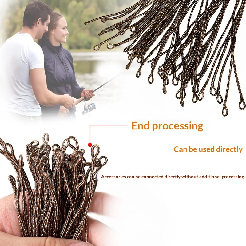 Camouflage Multi-strand Braided Lead-coated Bottom-running Leader Line With A Lead Core — image 4