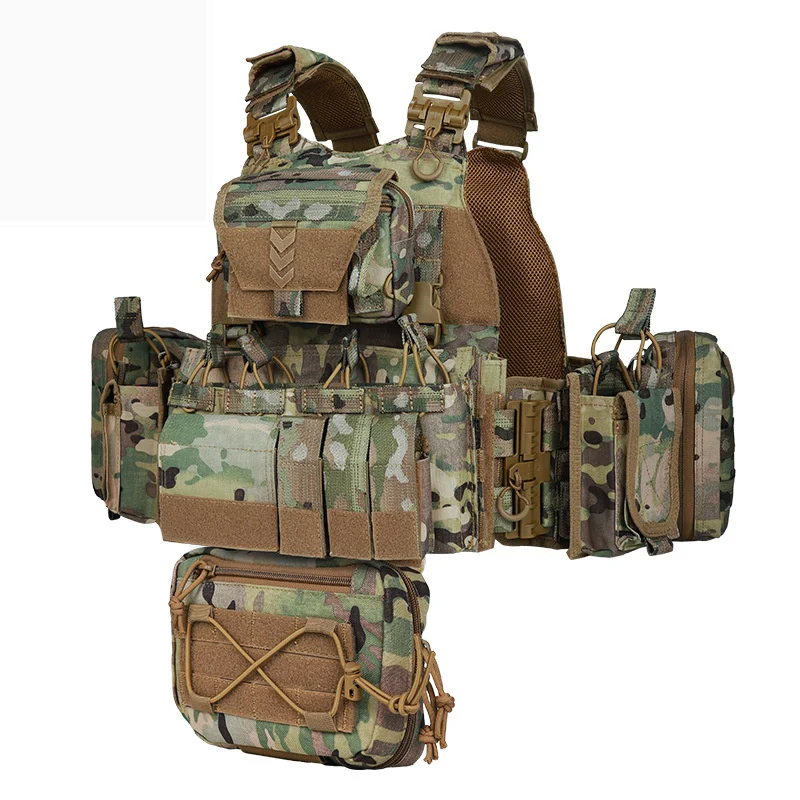 Camouflage Tactical Vest For Outdoor Military Enthusiasts — image 4