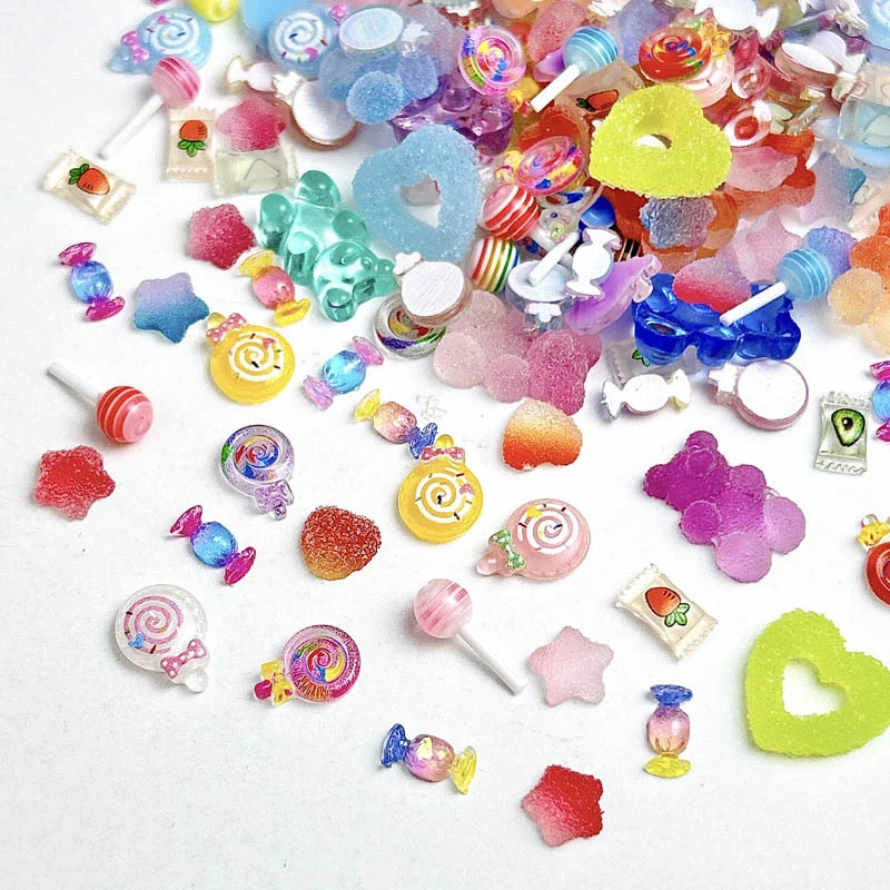 Candy Gummy Bear Lollipop Heart Pentagon Star Nail Art Decorations — image 4