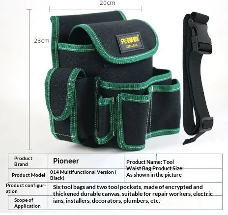 Canvas Waist Compact And Portable Multi-functional With A Thickened Designideal For Tools — image 6