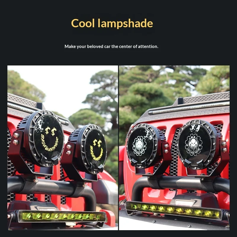 Car Spotlights High Beams Off Road Vehicle A Pillar Roof Mounted LED Laser Lights — image 2