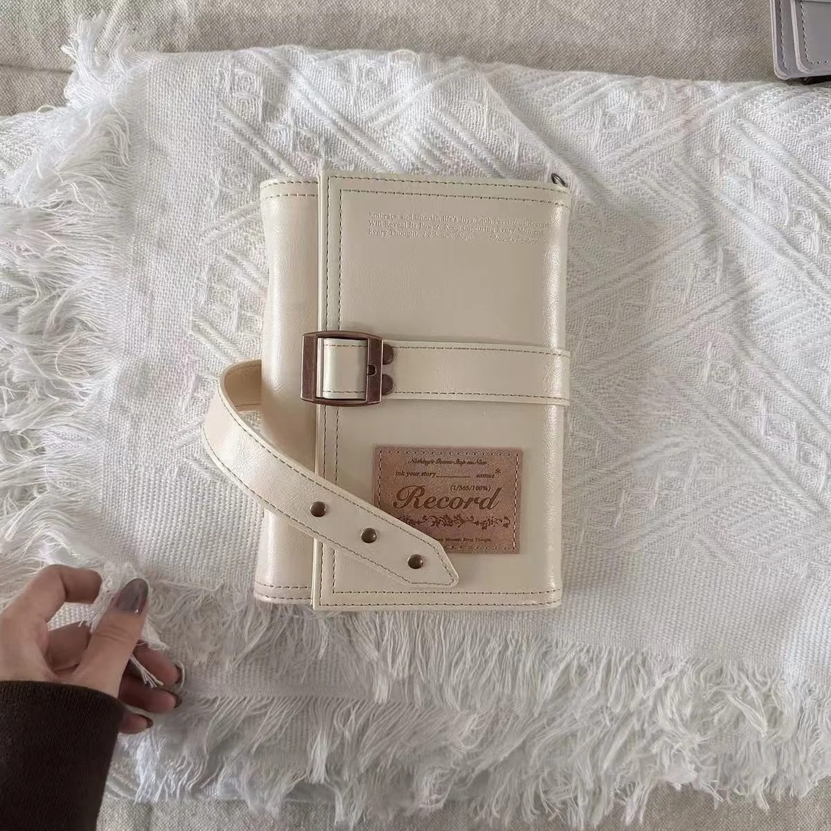Carefully Selected Swiss-style A6 Tri-fold PU Leather Notebook — image 2