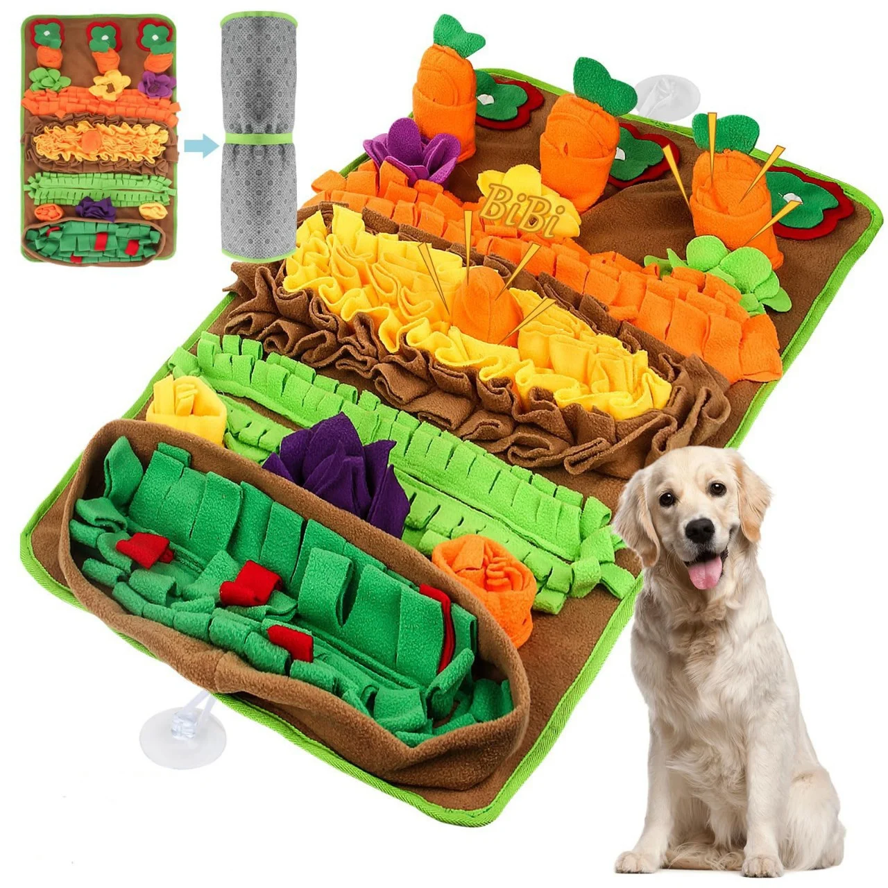 Carrot Snuffle Mat, Interactive Foraging Toy For Dogs — image 2