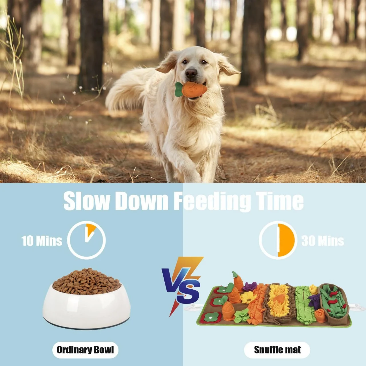 Carrot Snuffle Mat, Interactive Foraging Toy For Dogs — image 6