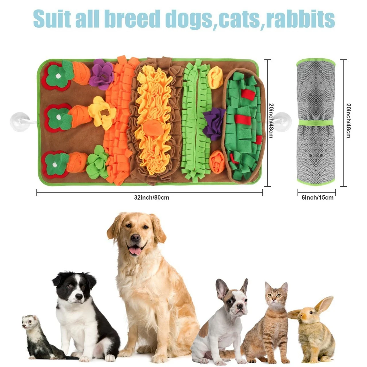 Carrot Snuffle Mat, Interactive Foraging Toy For Dogs — image 4