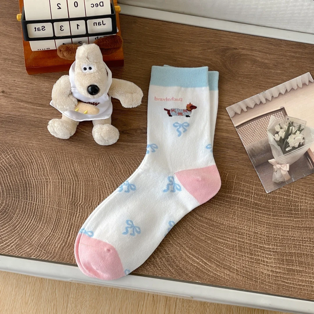 Cartoon Dachshund Socks For Women — image 3