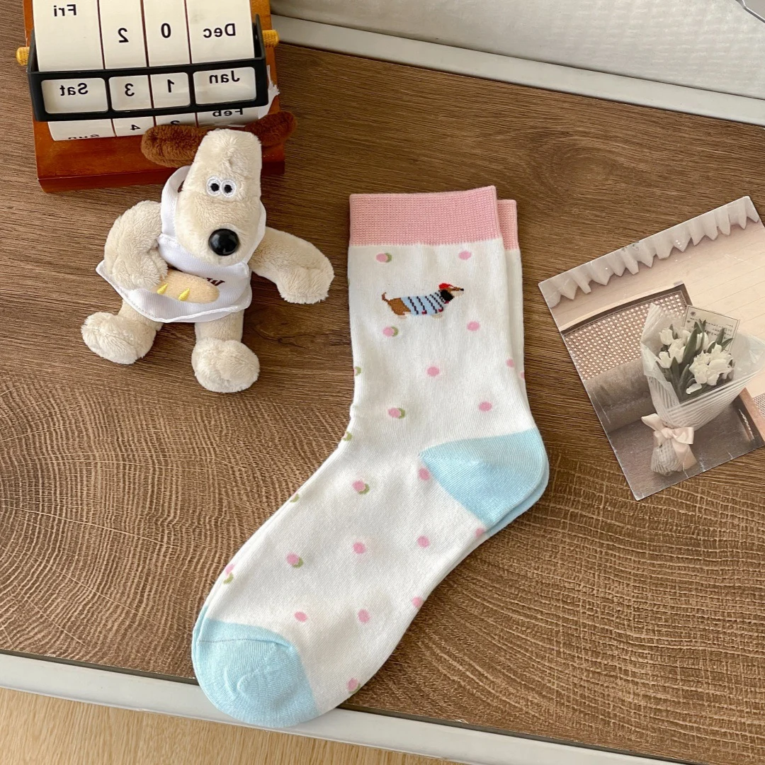 Cartoon Dachshund Socks For Women — image 4