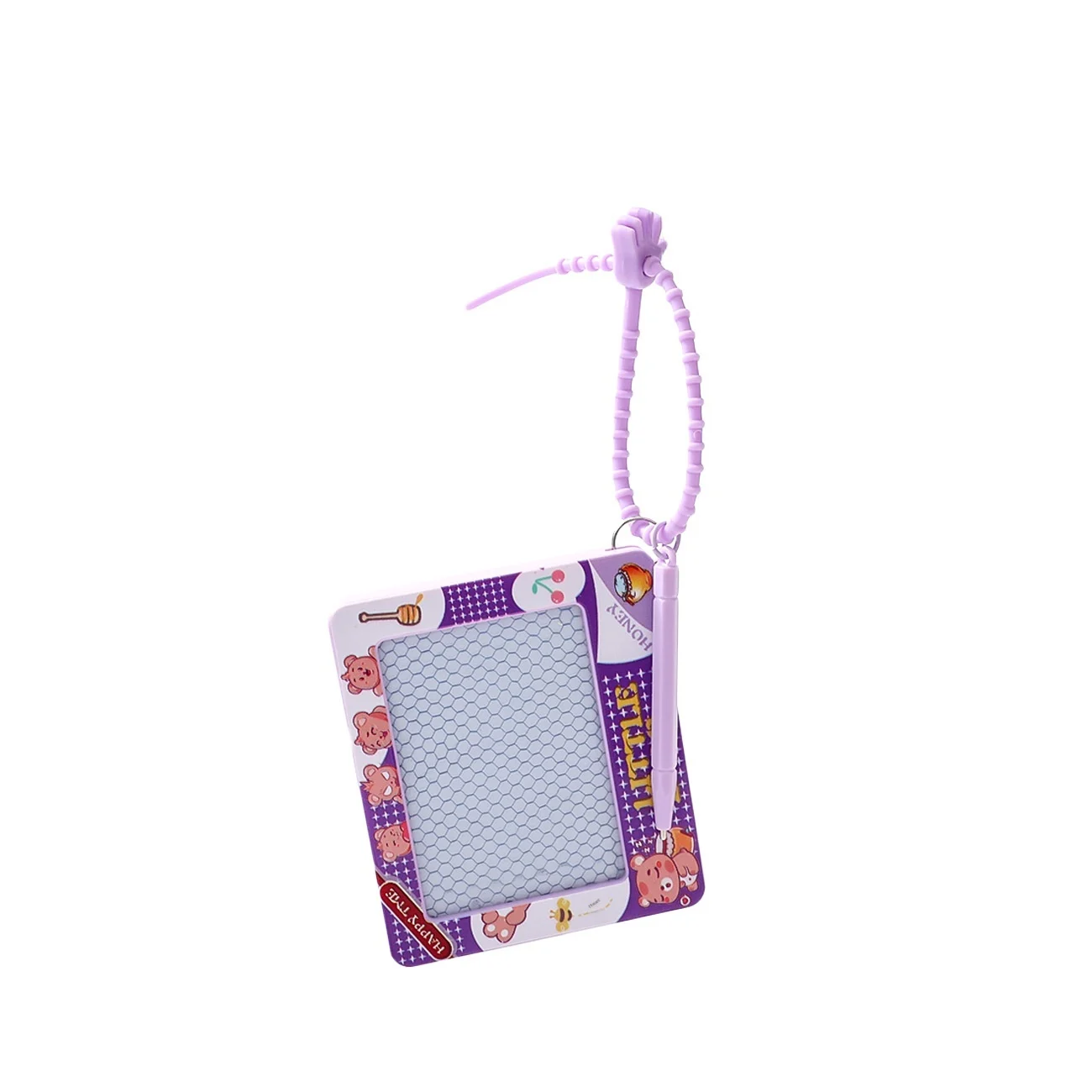 Cartoon Little Animal Doodle Drawing Board Writing Pad Keychain Bag Charm Car Key Chain — image 3