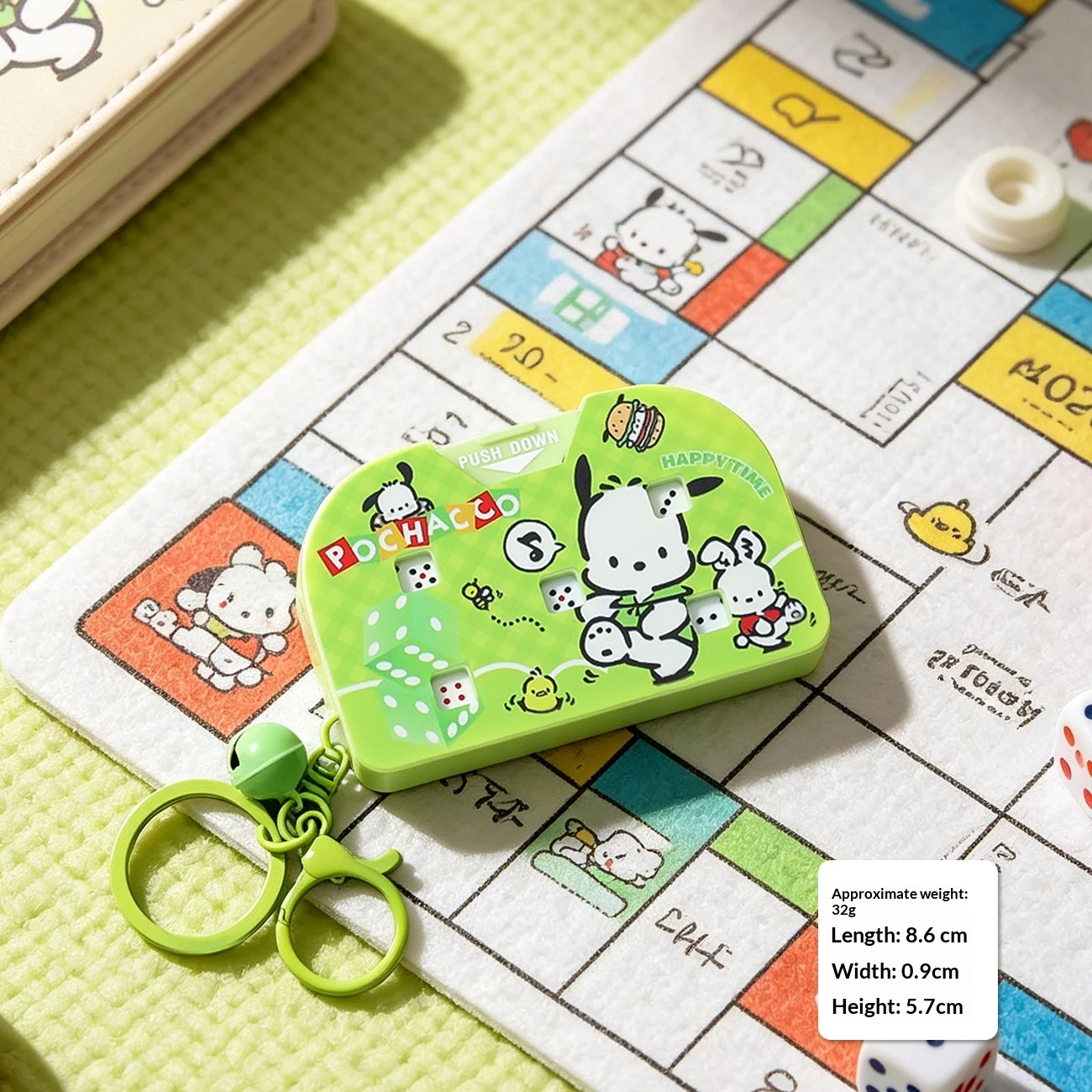 Cartoon Little Animal Doodle Drawing Board Writing Pad Keychain Bag Charm Car Key Chain — image 5