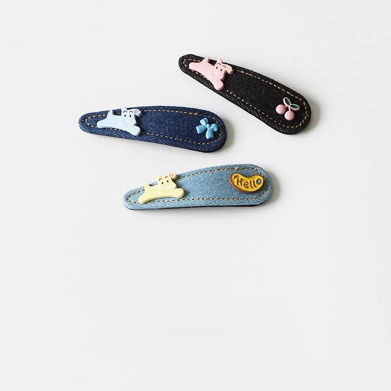 Cartoon Puppy Denim Hair Clip — image 4