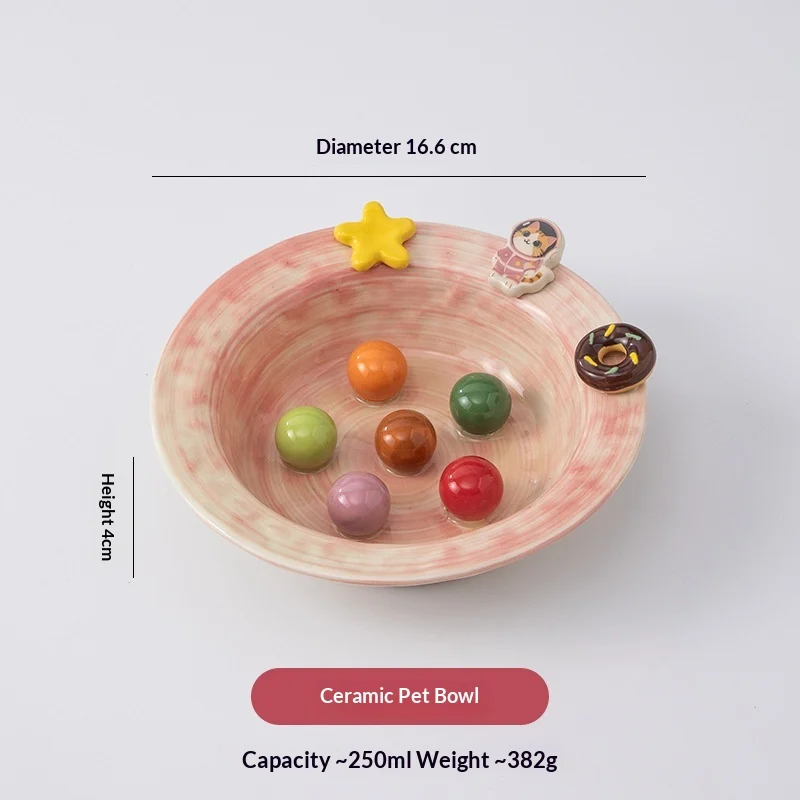 Cartoon-style Creative And Cute Ceramic Pet Bowl — variant image
