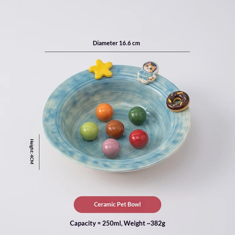 Cartoon-style Creative And Cute Ceramic Pet Bowl — image 8